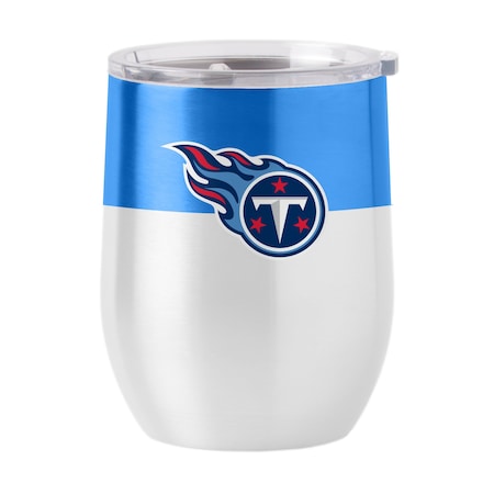 Logo Brands Tennessee Titans 16oz Colorblock Stainless Curved Beverage 631-S16CB-11